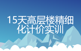 15天高层楼精细化计价实训【完整带素材】