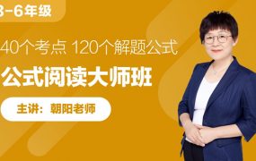 朝阳老师·公式阅读大师班 120个公式解决语文所有阅读难题