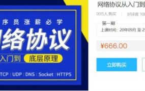 网络协议从入门到底层原理，李明杰老师视频教程(20G) 价值666元
