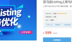 亚马逊Listing上架与优化，阿甘跨境电商培训视频 价值599元