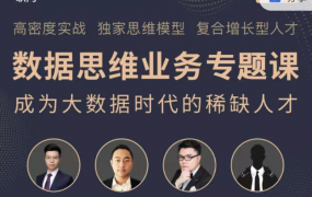2020职问数据思维业务实战课，数据分析进阶版（视频+课件）