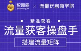 流量获客操盘手（系统大课），教你精准获客，从0到1搭建流量矩阵