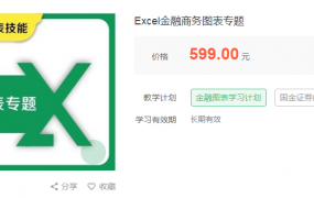 华尔街学堂Excel金融商务图表专题