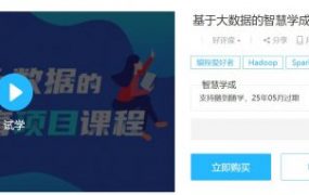 基于大数据的智慧学成项目课程，Java大数据实战教程(36.8G)