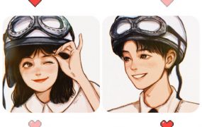 【雀斑儿-chn】2021年2月iPad插画少女头像线稿课【画质高清有素材】