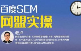 麦子学院：百度SEM竞价入门操作课程+SEM网盟实操系列课程