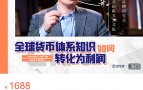 翟东升人民币汇率与人民币国际化，全球货币体系知识如何转化为利润