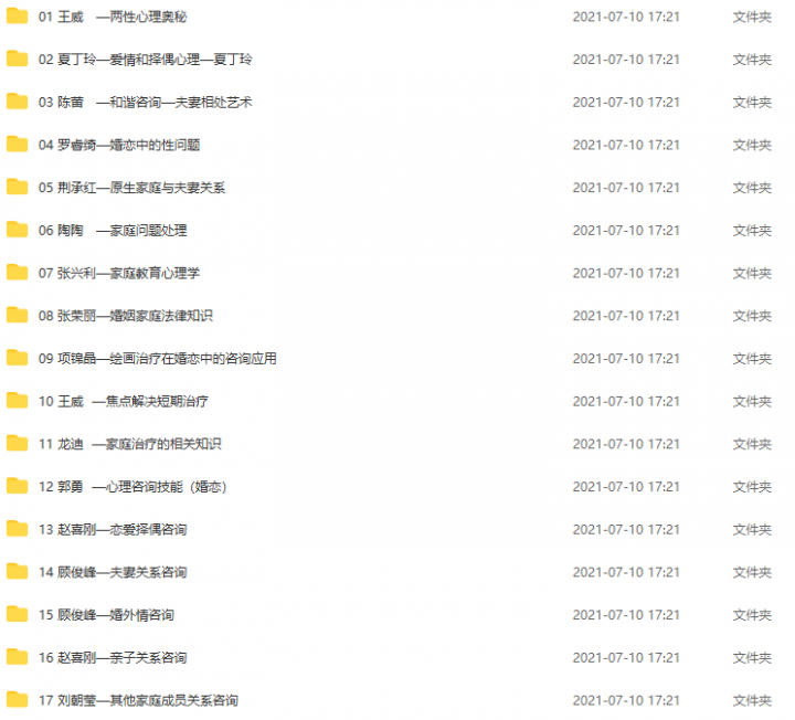 婚姻家庭咨询指导师视频课程 视频课-1 婚姻家庭咨询指导师视频课程 视频课-1