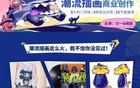 潮流插画设计实战班张亚奇李晓前 2020 年 11 月结课【画质高清有课件】