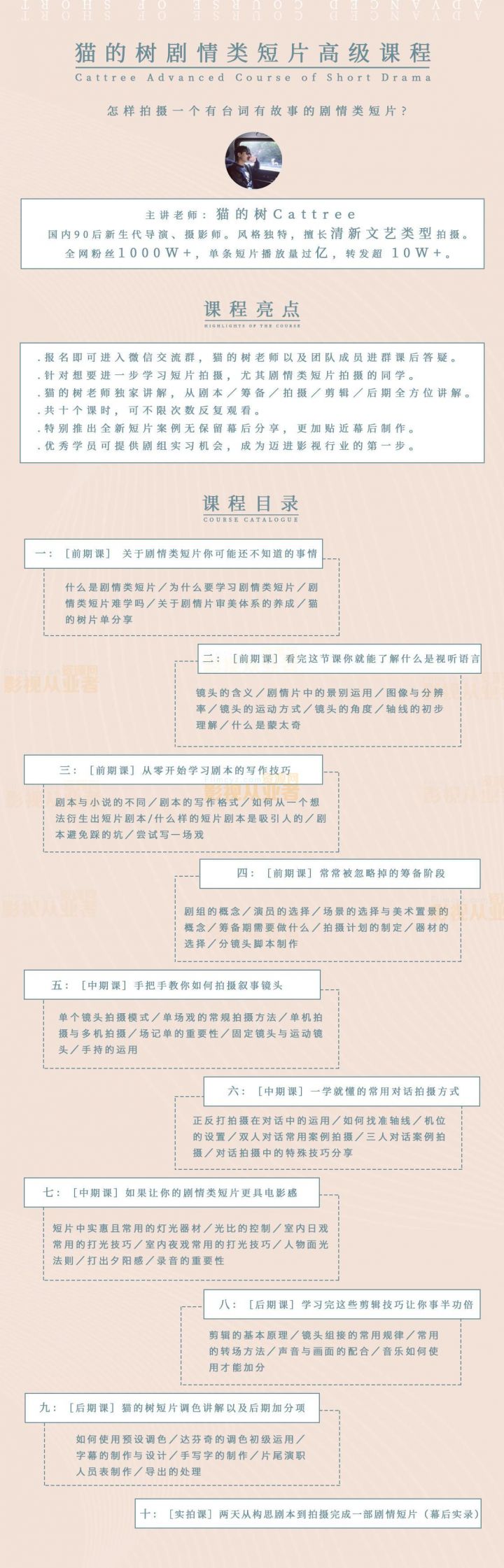 【猫的树】剧情类短片高级课程-1 【猫的树】剧情类短片高级课程-1