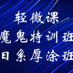 轻微课【魔鬼特训班】日系厚涂班