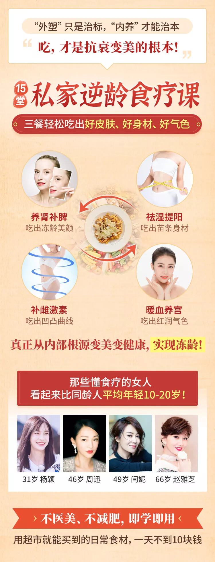 佟彤15堂逆龄食疗课,教你轻松吃出冻龄肌肤、凹凸曲线,不老女神的抗衰秘诀-2 佟彤15堂逆龄食疗课,教你轻松吃出冻龄肌肤、凹凸曲线,不老女神的抗衰秘诀-2