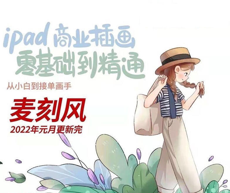麦刻风2022年ipad商业插画零基础到精通