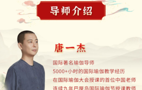 唐一杰：调身养心安神，绽放生命智慧 十二经络养生实修深度班 视频课