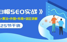 逆冬2280元课程《白帽SEO实战》建站+算法+外链+布局+误区讲解全程无废话