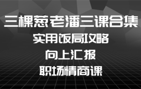 三棵葱老潘之实用饭局攻略+向上汇报+职场情商课 让你在职场游刃有余