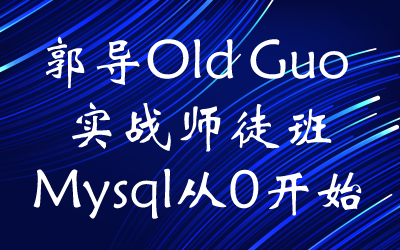 Old Guo 实战师徒班6期，2022年新版数据库系统培训课程 价值3999元