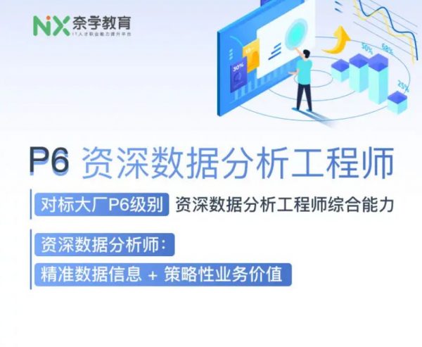 奈学数据分析师培训教程，P6 资深数据分析工程师 价值5999元