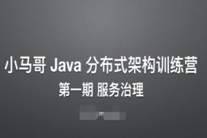 小马哥 Java 分布式架构训练营，第1期服务治理+第2期模式设计与实现 价值2999元(更新第3期)